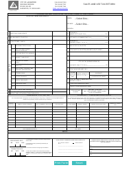 Document preview: Sales and Use Tax Return Form - City of Lakewood, Colorado