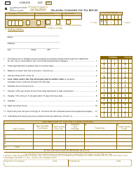 Document preview: OTC Form STU0002-07-99-BT Oklahoma Consumer Use Tax Report - Oklahoma