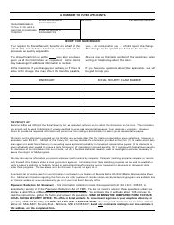 Form SSA-11-BK Request to Be Selected as Payee, Page 6