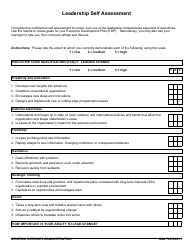 GSA Form 720 Leadership Self Assessment