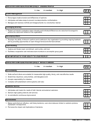 GSA Form 720 Leadership Self Assessment, Page 2
