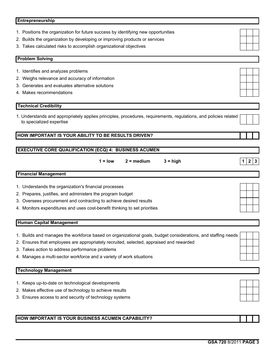 GSA Form 720 - Fill Out, Sign Online and Download Fillable PDF ...