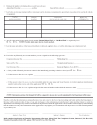 Form 72A135 Application for Kentucky Motor Fuels Tax Refund Permit - Kentucky, Page 2