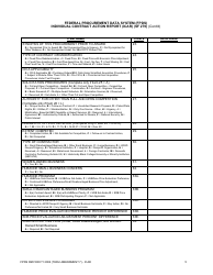 Form SF-279 Federal Procurement Data System (Fpds) Individual Contract Action Report (Icar), Page 2