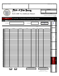 Form DMF-10 Distributor of Motor Fuels Tax Return - New Jersey, Page 10