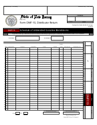 Form DMF-10 Distributor of Motor Fuels Tax Return - New Jersey, Page 11