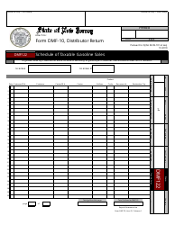 Form DMF-10 Distributor of Motor Fuels Tax Return - New Jersey, Page 13