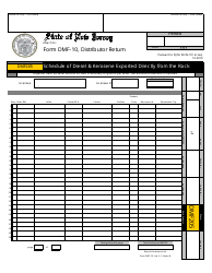 Form DMF-10 Distributor of Motor Fuels Tax Return - New Jersey, Page 16