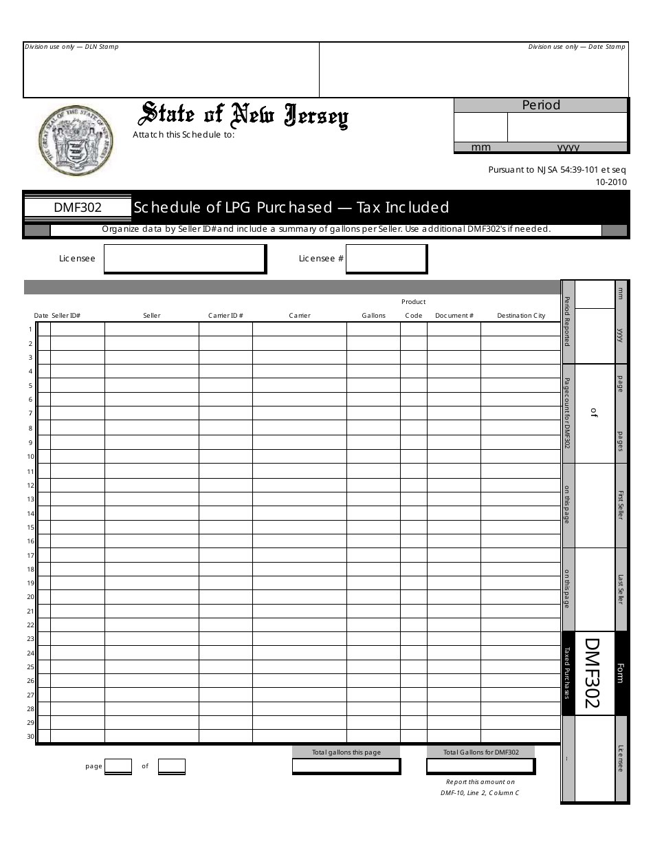 Form DMF-10 Distributor of Motor Fuels Tax Return - New Jersey, Page 25