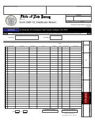 Form DMF-10 Distributor of Motor Fuels Tax Return - New Jersey, Page 44