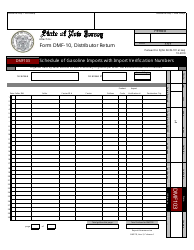 Form DMF-10 Distributor of Motor Fuels Tax Return - New Jersey, Page 4