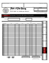 Form DMF-10 Distributor of Motor Fuels Tax Return - New Jersey, Page 7