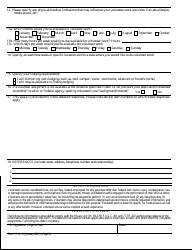 BLM Form 1114-10 Volunteer Application, Page 2