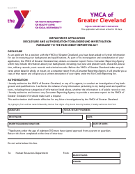 Equal Opportunity Employer Application Form - Ymca - Greater Cleveland, Ohio, Page 5