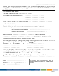 Application Form for a Commercial Producer&#039;s Licence - Timber - Western Australia, Australia, Page 3