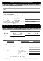 Application Form for a Commercial Activity - Valletta, Malta, Page 2