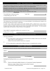 Application Form for a Commercial Activity - Valletta, Malta, Page 3