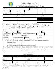 Commercial and/or Residential Permit Forms - City of Myrtle Beach, South Carolina, Page 6