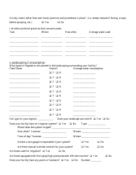 Sample Water Audit Forms, Page 14