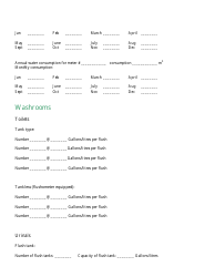 &quot;Sample Water Audit Forms&quot;, Page 3