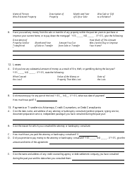 &quot;Bankruptcy Questionnaire Template&quot;, Page 11