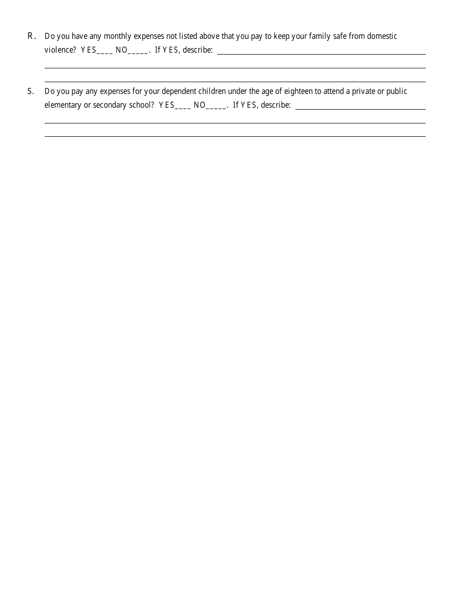 Bankruptcy Questionnaire Template, Page 26
