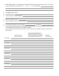 &quot;Bankruptcy Questionnaire Template&quot;, Page 5