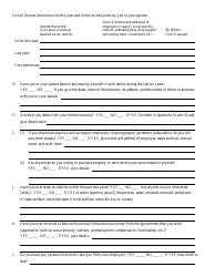 &quot;Bankruptcy Questionnaire Template&quot;, Page 6