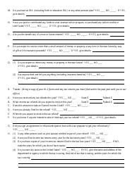 &quot;Bankruptcy Questionnaire Template&quot;, Page 7