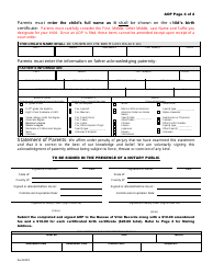 Paternity Acknowledgment Form - New Mexico, Page 4