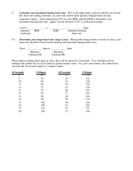 Target Heart Rate Worksheet - Six Points, Page 2