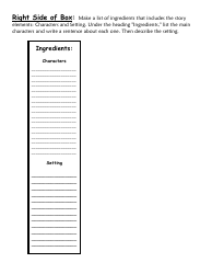 Cereal Box Book Report Template - Without Picture, Page 2