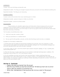 Science Fair Report Template, Page 5