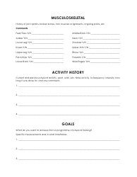 Fitness Assessment Form - the Ilan Plan, Page 3