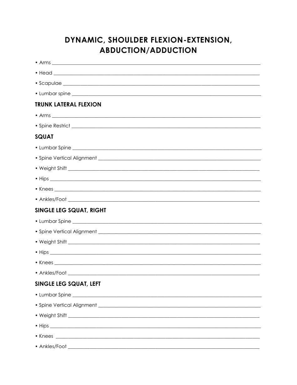 Fitness Assessment Form - the Ilan Plan, Page 5