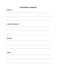 Fitness Assessment Form - the Ilan Plan, Page 6
