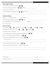 Pregnancy Nutrition Assessment Form - Lifehelp Nutrition and Diabetes Center, Page 2