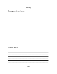 Kindergarten Writing Assessment Form, Page 3