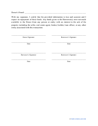 Gift Letter for Mortgage Template, Page 2
