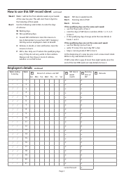 Form SSP2 Statutory Sick Pay SSP Record Sheet - United Kingdom, Page 2