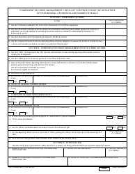 Document preview: SD Form 821 Component Records Management Checklist for Processing the Departure of Presidential Appointees and Senior Officials