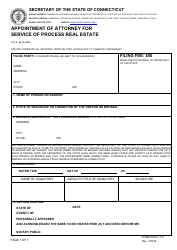 Document preview: Form ACM-1-1.0 Appointment of Attorney for Service of Process Real Estate - Connecticut