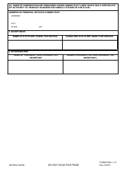 Form CXM-1-1.0 Appointment of Statutory Agent for Service Unincorporated Association - Connecticut, Page 2