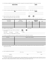 Form MFT-18 Fuel Carrier Questionnaire - New Jersey, Page 2