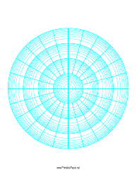Document preview: Polar Graph Paper - Waves
