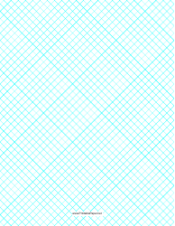 Document preview: Cyan Crosshatch 4 Per Inch Paper Template