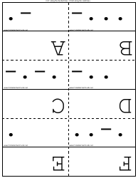 Document preview: International Morse Code Flash Cards