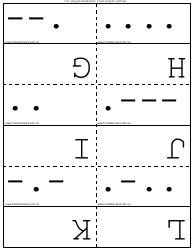 International Morse Code Flash Cards, Page 2