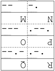 International Morse Code Flash Cards, Page 3