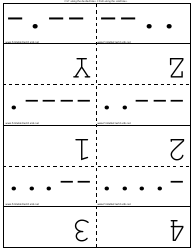 International Morse Code Flash Cards, Page 5